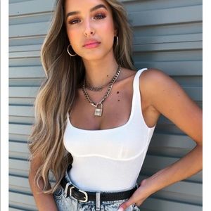 White Fox Boutique White Bodysuit
